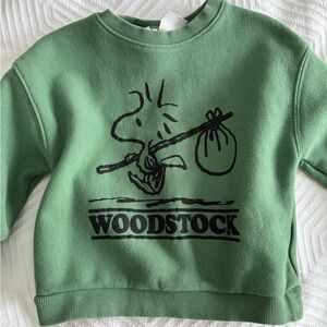 Zara Green Woodstock Kids Sweatshirt